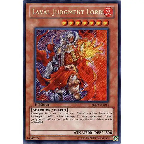 YuGiOh YuGiOh 5D's Hidden Arsenal 5: Steelswarm Invasion Secret Rare Laval Judgment Lord HA05-EN014