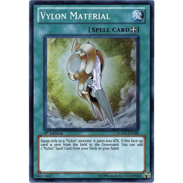 YuGiOh YuGiOh 5D's Hidden Arsenal 5: Steelswarm Invasion Super Rare Vylon Material HA05-EN028