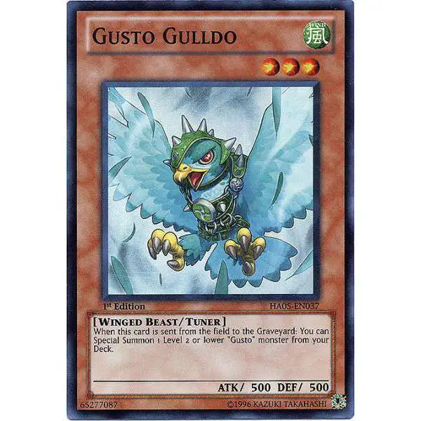 YuGiOh YuGiOh 5D's Hidden Arsenal 5: Steelswarm Invasion Super Rare Gusto Gulldo HA05-EN037