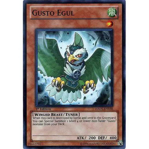 gusto yugioh cards Amazon.com: YU-GI-OH! - Gusto Griffin (HA07-EN004) - Hidden Arsenal 7:  Knight of Stars - 1st Edition main image 1