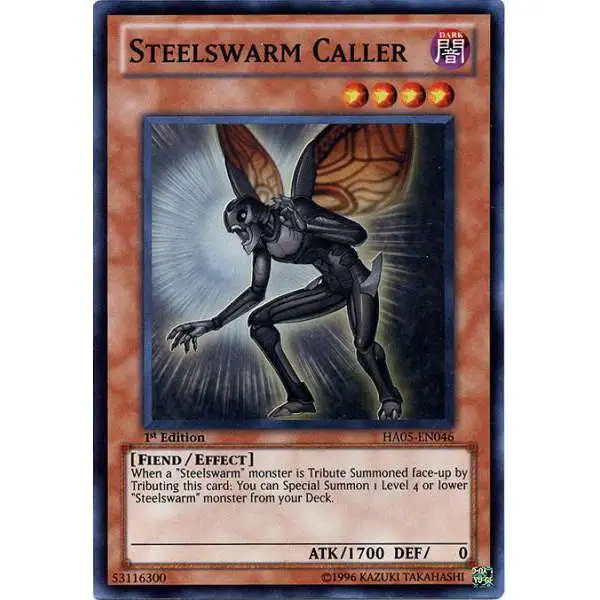 YuGiOh YuGiOh 5D's Hidden Arsenal 5: Steelswarm Invasion Super Rare Steelswarm Caller HA05-EN046