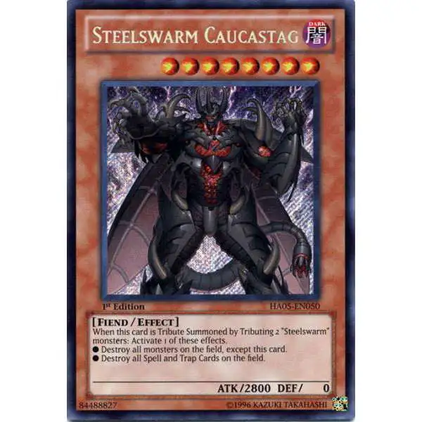 yugioh steelswarm cards Yu-Gi-Oh! - Hidden Arsenal 5 - Invasion This is of the Rare rarity. YuGiOh Trading Card Game Hidden