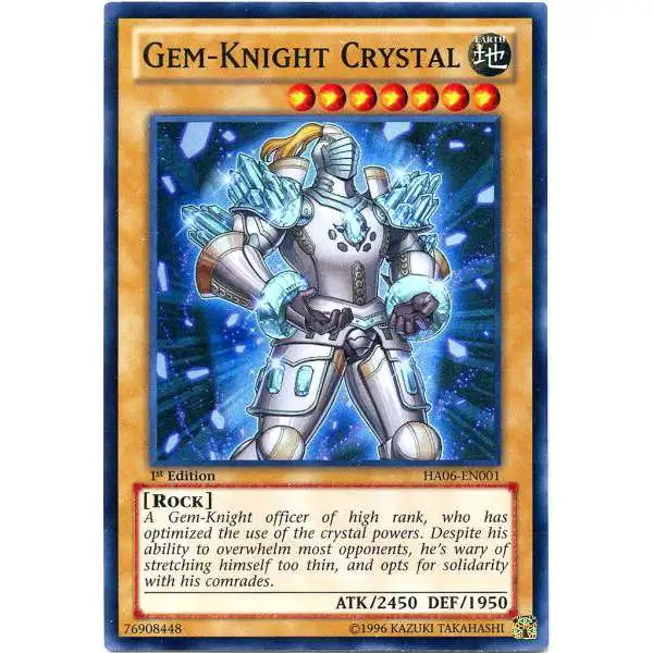 YuGiOh Trading Card Game Hidden Arsenal 6: Omega XYZ Super Rare Gem-Knight Crystal HA06-EN001