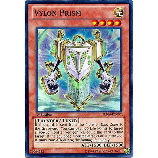 YuGiOh Trading Card Game Hidden Arsenal 6: Omega XYZ Super Rare Vylon Prism HA06-EN007