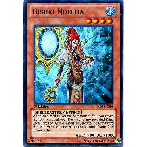 YuGiOh Trading Card Game Hidden Arsenal 6: Omega XYZ Super Rare Gishki Noellia HA06-EN010