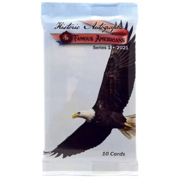 Historic Autographs 2021 Famous Americans Trading Card BLASTER Pack [10 Cards]