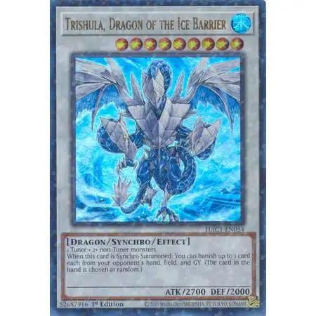 YuGiOh Hidden Arsenal: Chapter 1 Duel Terminal Ultra Parallel Rare Trishula, Dragon of the Ice Barrier HAC1-EN054