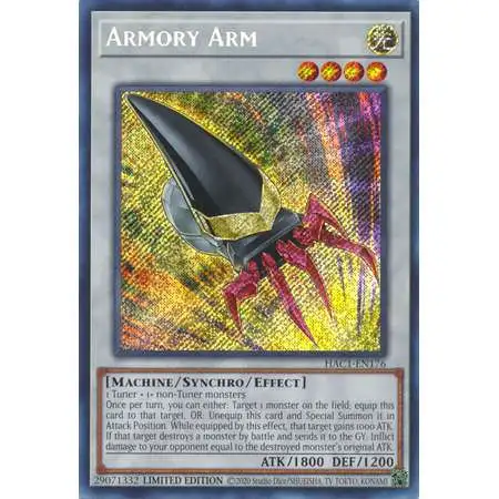 YuGiOh Hidden Arsenal: Chapter 1 Secret Rare Armory Arm HAC1-EN176