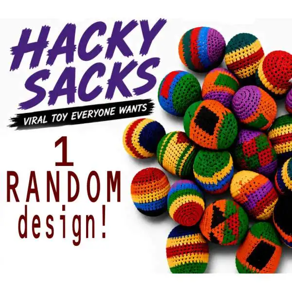 Hacky Sack Bean Bag Guatemalan Knit Style 2.5-Inch Hacky Sack [1 RANDOM Design]