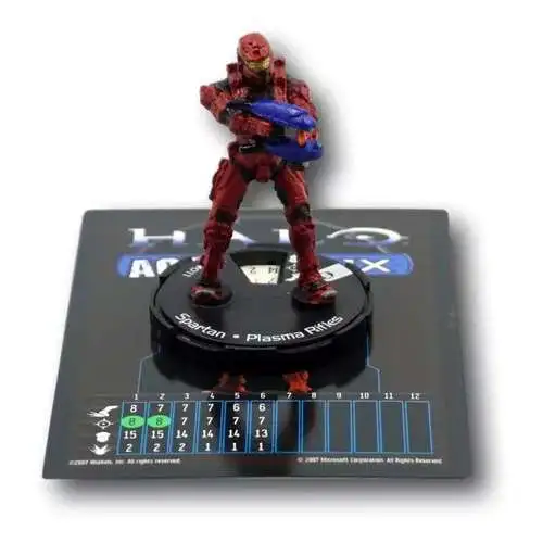 Halo 3 ActionClix Common Spartan Dual Plasma Rifles #11 [Red]