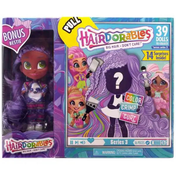 Hairdorables Series 3 Doll Kali Bonus Bestie 2-Pack [Bonus Bestie]