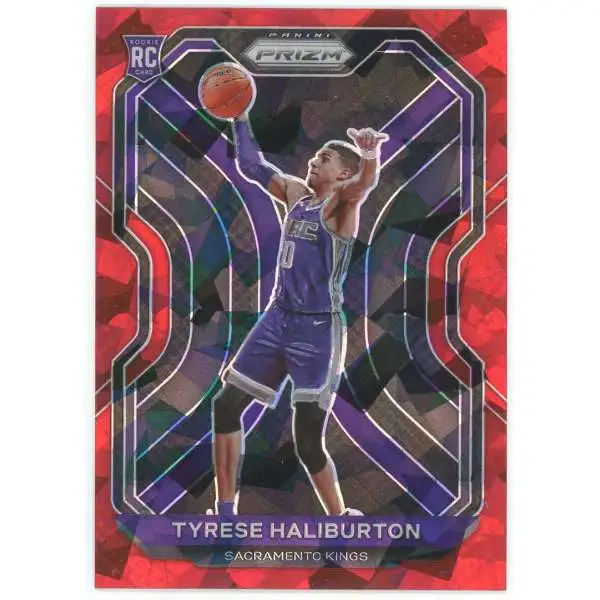 NBA 2020 Prizm Basketball Red Cracked Ice Tyrese Haliburton #262 [Rookie]