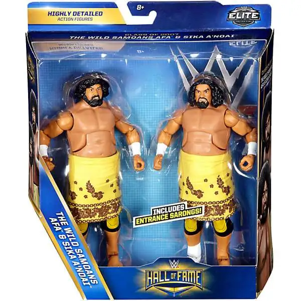 WWE Wrestling Battle Pack Hall of Fame Wild Samoans Action Figure 2-Pack [AFA & Sika A'Noai]