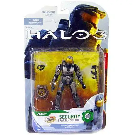 McFarlane Toys Halo 3 Series 4 Spartan Soldier Security Exclusive Action Figure [Steel]