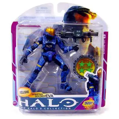 McFarlane Toys Halo 3 Series 6 Medal Edition Spartan Soldier EVA Exclusive Action Figure [Blue]
