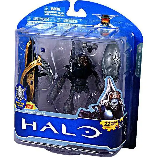 McFarlane Toys Halo 3 10th Anniversary Series 1 Black Special Ops Grunt Action Figure [Damaged Package]