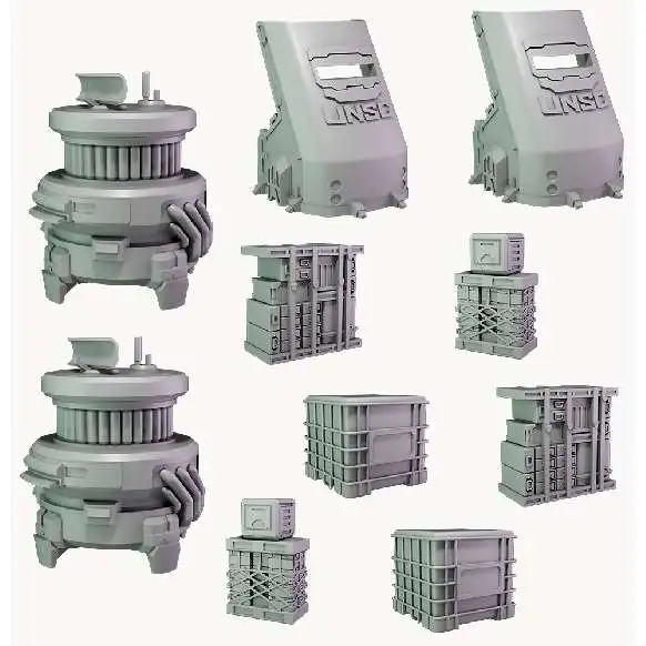 Halo: Flashpoint Tactical Miniatures Game UNSC Scenery Set