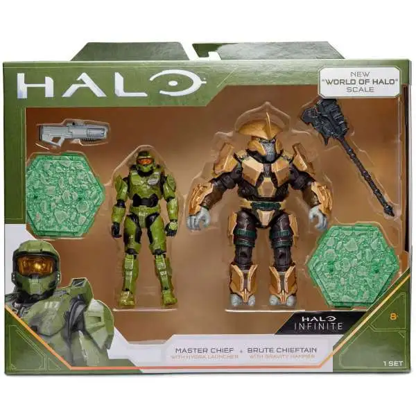 Halo Infinite Master Chief & Brute Chieftain Action Figure 2-Pack