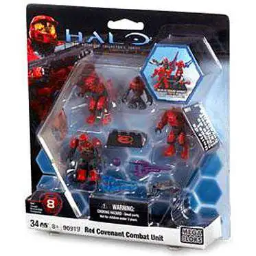 Mega Bloks Halo The Authentic Collector's Series Red Covenant Combat Unit Exclusive Set #96919