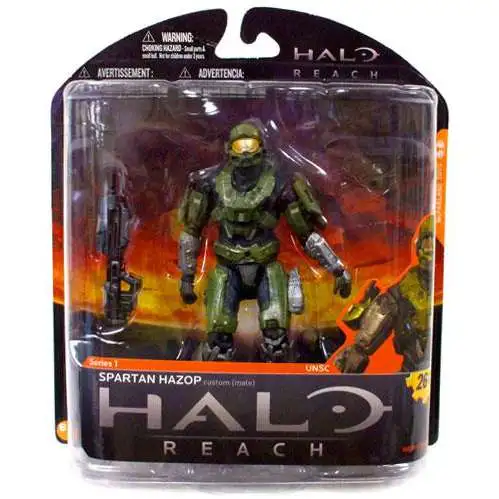 MCFARLANE HALO REACH COVENANT ELITE ULTRA FIGURE & UNSC SUPPORT TROOPER