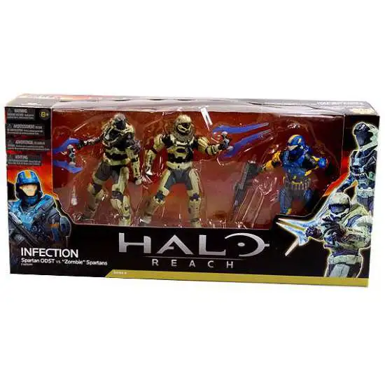 McFarlane Toys Halo Reach Infection Action Figure 3-Pack [Human Spartan & 2x Zombie Spartans]
