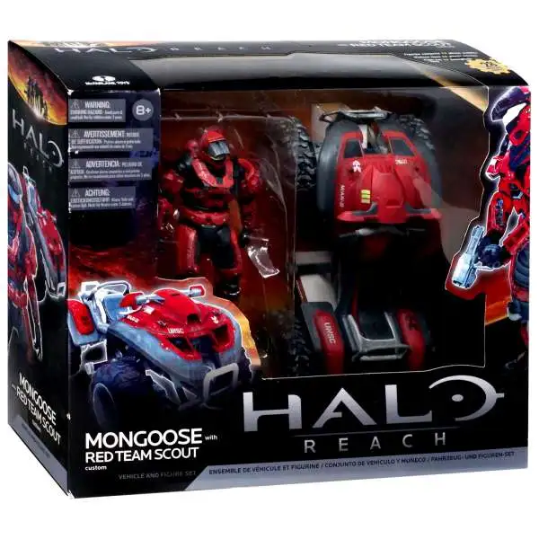 McFarlane Toys Halo Reach Mongoose with Red Team Scout Spartan Action Figure Set [Damaged Package]