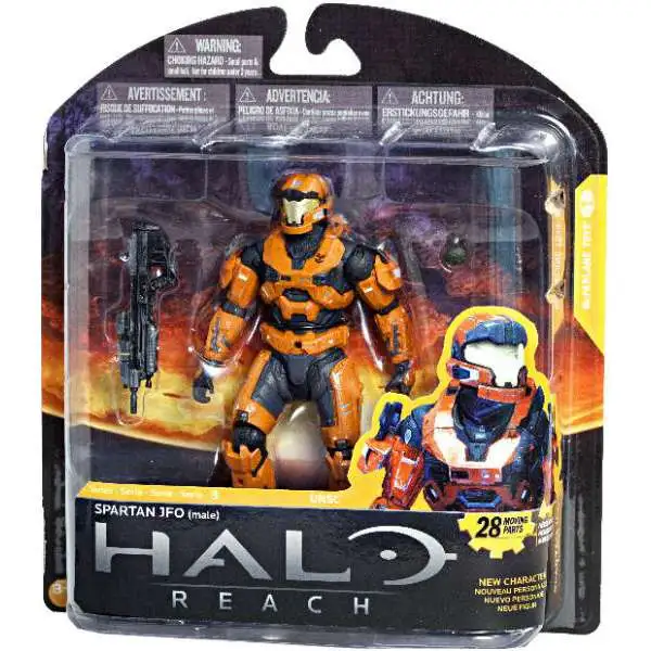 McFarlane Toys Halo Reach Series 3 Spartan JFO Exclusive Action Figure [Rust Orange]