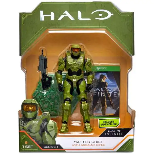 Halo Infinite Master Chief Action Figure [with Assault Rifle, 6"]