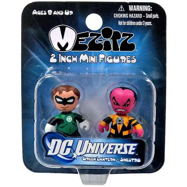 DC Green Lantern Mini Mez-Itz Series 1 Hal Jordan & Sinestro 2-Inch Vinyl Figure 2-Pack