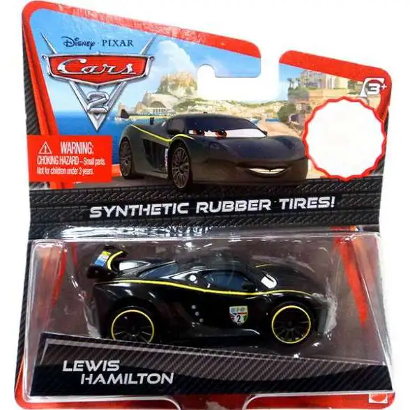 Disney / Pixar Cars Cars 2 Synthetic Rubber Tires Lewis Hamilton Exclusive Diecast Car