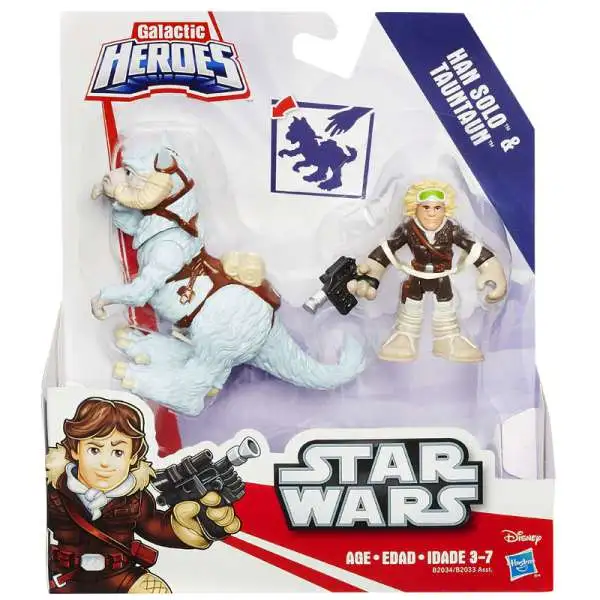 Star Wars The Empire Strikes Back Galactic Heroes Han Solo & Tauntaun Mini Figure 2-Pack