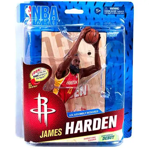 McFarlane Toys NBA Houston Rockets Sports Picks Basketball Series 23 James Harden Action Figure [Red Jersey]