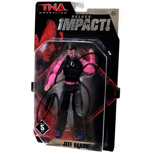 TNA Wrestling Jeff Hardy Action Figure [Pink Face Signed by Jeff Hardy]