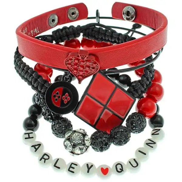 DC Suicide Squad Harley Quinn Arm Party Bracelet Set Apparel