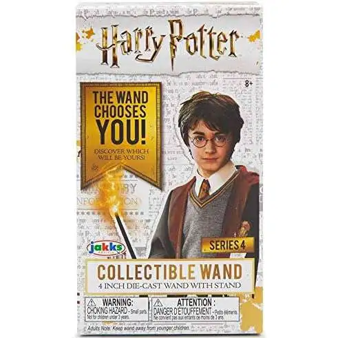 Harry Potter Diecast Series 4 Collectible Wand 4-Inch Mystery Pack