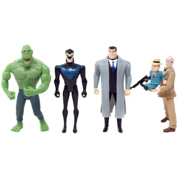 DC Batman Puppets of Crime Action Figure 4-Pack [Batman, Nightwing, Killer Croc & Ventriloquist, Loose]
