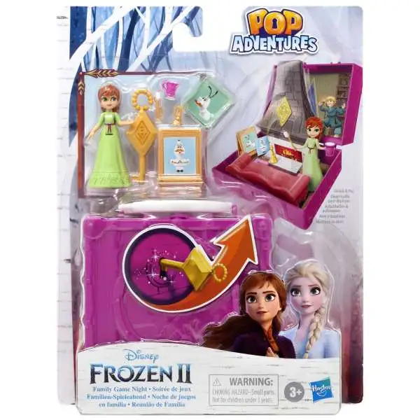 Disney Frozen 2 Pop Adventures Family Game Night 2.25-Inch Pop-Up Playset