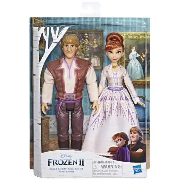 Disney Frozen 2 Anna & Kristoff 11-Inch Fashion Dolls 2-Pack