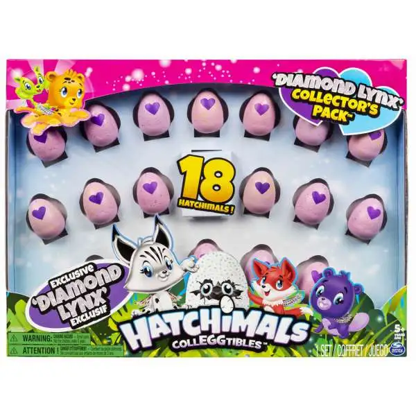 Hatchimals CollEGGtibles Diamond Lynx Collector's Pack Mystery 18-Pack