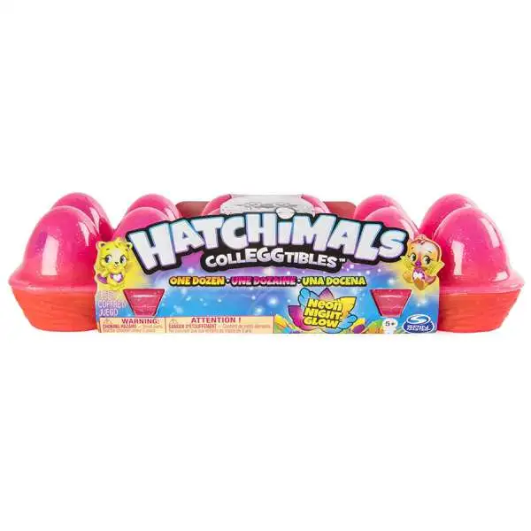 Hatchimals CollEGGtibles Season 4 Neon Night Glow Exclusive Mystery 12-Pack [Dozen, Egg Carton]
