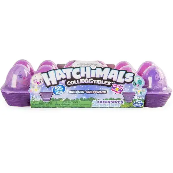 Hatchimals CollEGGtibles Season 4 Hatch Bright Mystery 12-Pack [Dozen, Purple Egg Carton]