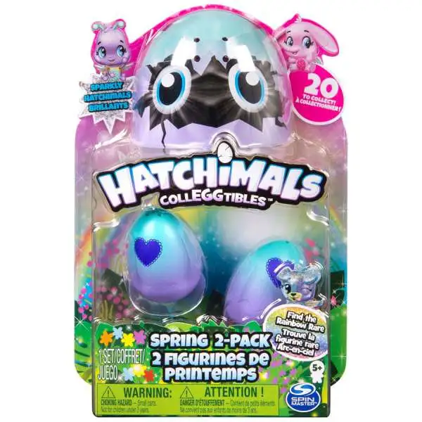 Hatchimals CollEGGtibles Sparkly Spring Exclusive Mystery 2-Pack + Nest