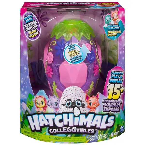 Hatchimals CollEGGtibles Secret Scene Crystal Canyon Playset