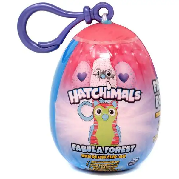 LOOSE HATCHIMALS FABULA FOREST PLUSH MINI CLIP-ON COMPLETE SET OF 4 