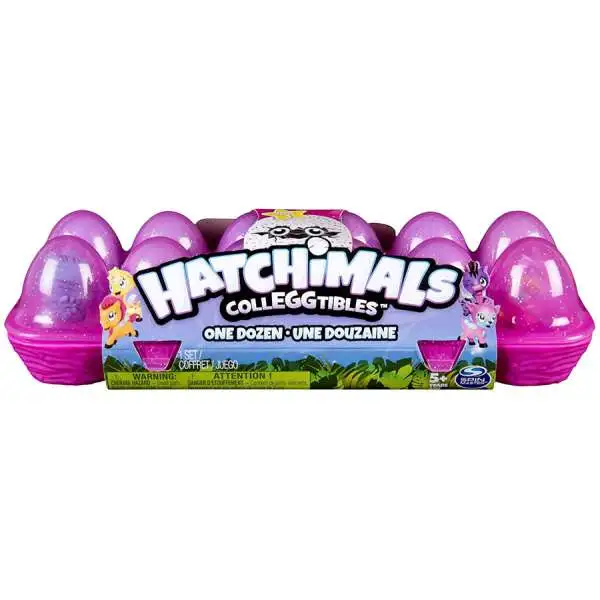 Hatchimals CollEGGtibles, Neon Nightglow 12 Pack Egg Carton with Season 4  CollEGGtibles, for Ages 5 and Up,  Exclusive