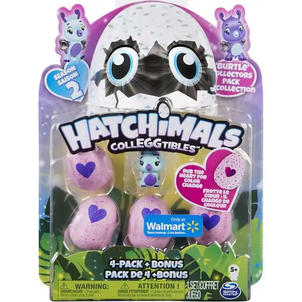 Hatchimals CollEGGtibles Season 2 Burtle Exclusive Collectors 4-Pack & Bonus