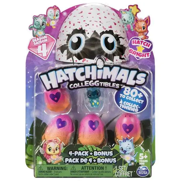 Hatchimals CollEGGtibles Season 4 Hatch Bright Mystery 4-Pack