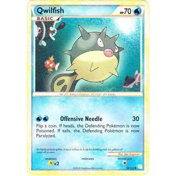 Pokemon HeartGold & Soulsilver HeartGold SoulSilver Uncommon Qwilfish #50