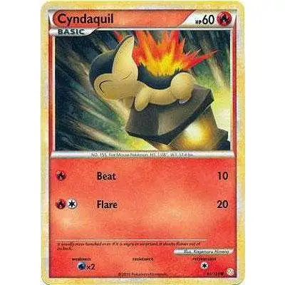 Pokemon HeartGold & Soulsilver HeartGold SoulSilver Common Cyndaquil #61