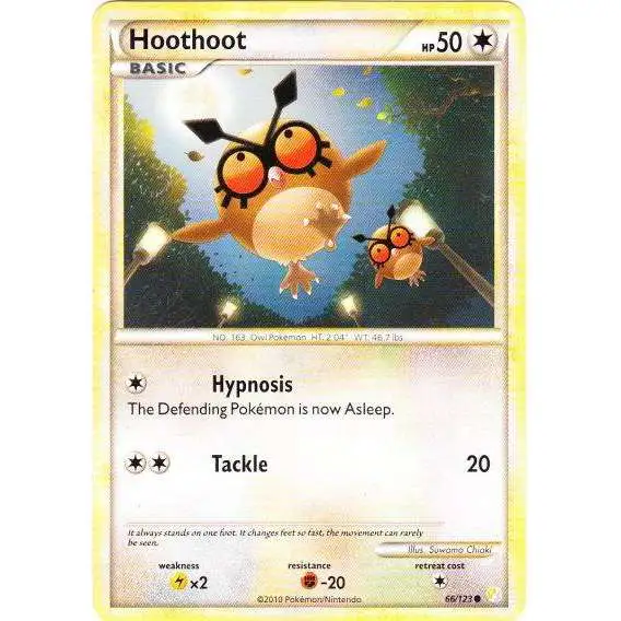 Pokemon HeartGold & Soulsilver HeartGold SoulSilver Common Hoothoot #66